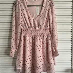 Baby Pink heart dress NWT